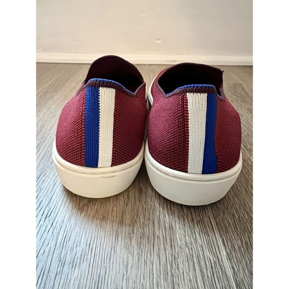 Rothy's Sneakers Womens Size 8 Garnet Red Slip-On Beach Resort Cruise Vacation - Picture 3 of 10